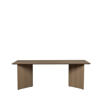 Mingle eettafel - oak dark stained, 210cm, poten met hoek donker eikenhout - Ferm Living