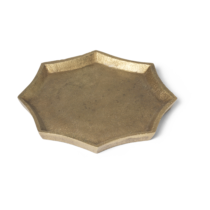 Otte decoratieplateau 9,5x9,5 cm - Brass finish - Ferm LIVING