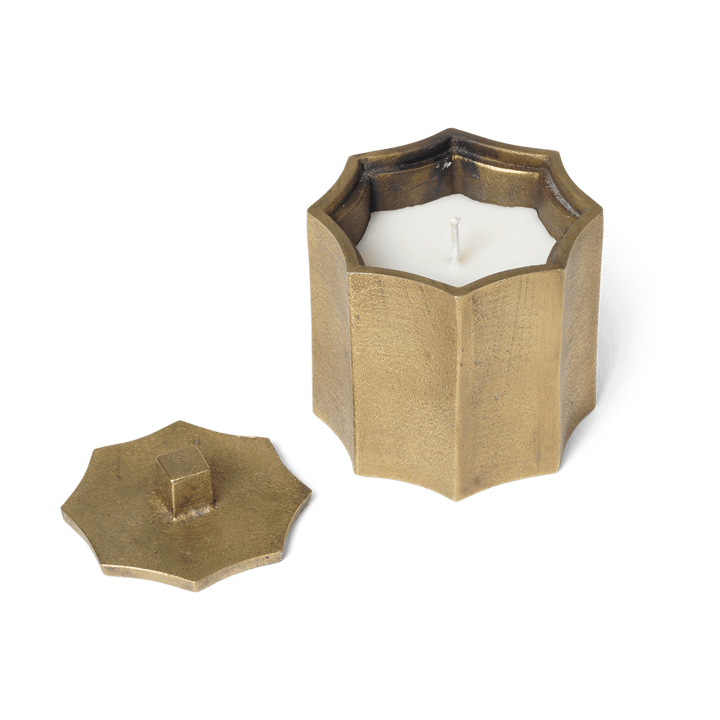 Otte geurkaars 23 h - Brass finish - Ferm LIVING