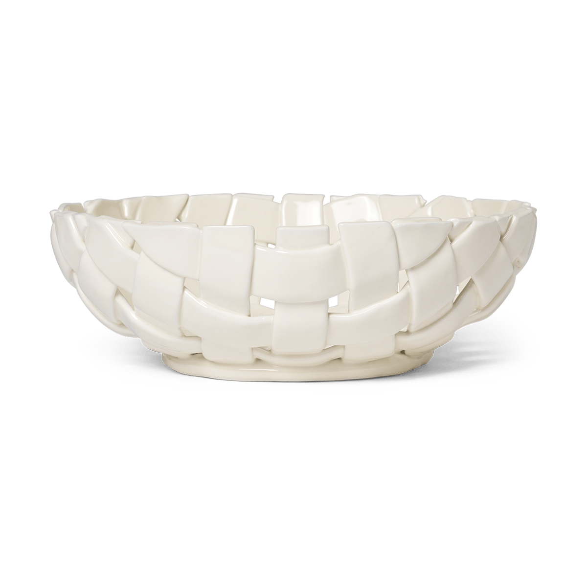 ferm LIVING Plait kom Ø30 cm Off white