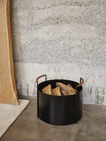 Port houtmand - Black - Ferm Living