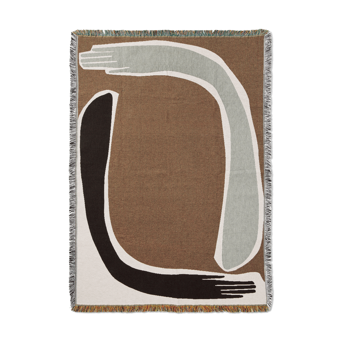 ferm LIVING Pose Tapestry plaid 120x170 cm Coffee