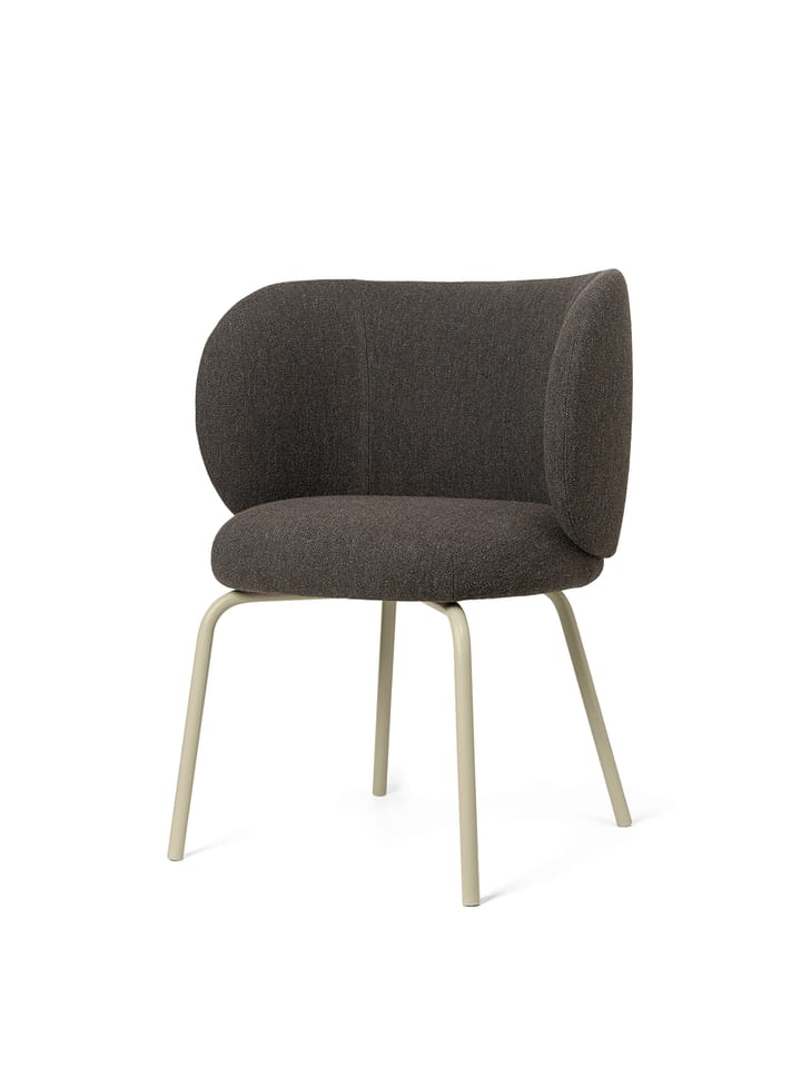 Rico dining chair hallingdal, Dark grey brown-cashmere ferm LIVING