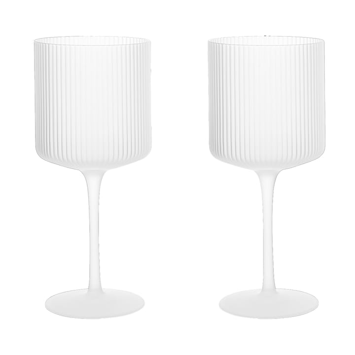 Ripple rodewijnglas 32,5 cl 2-pack - Frosted - ferm LIVING