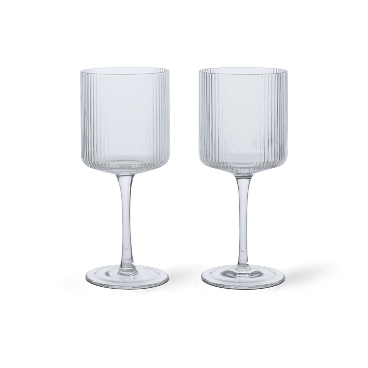 Ripple wittewijnglas 26 cl 2-pack - Clear - Ferm LIVING