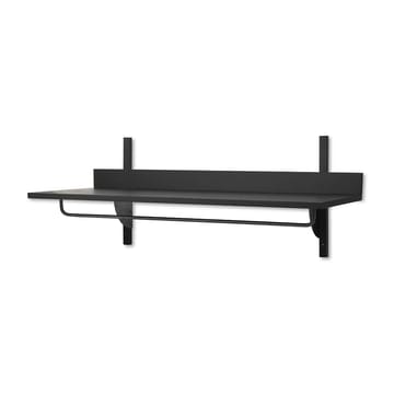 Sector plank met stang 37x87 cm - Black ash-black brass - ferm LIVING