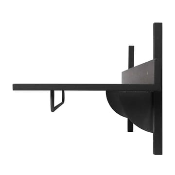 Sector plank met stang 37x87 cm - Black ash-black brass - ferm LIVING