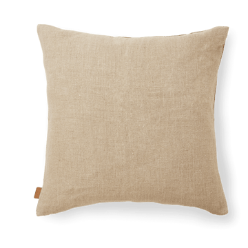 Senti Stripe kussen 50x50 cm - Dark sand-linen - ferm LIVING