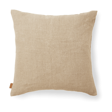 Senti Stripe kussen 50x50 cm - Linen-carob brown - ferm LIVING