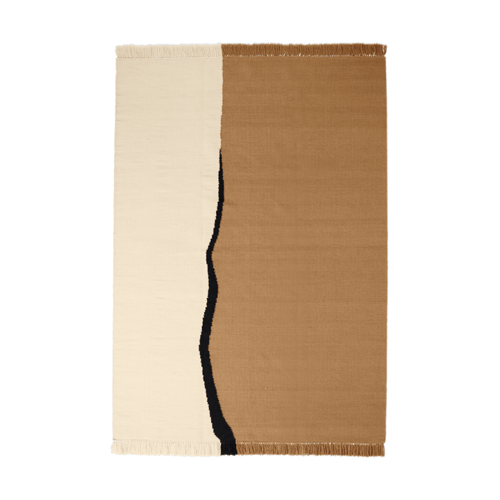 Soil Kelim vloerkleed - Dark sand-off white, 170x240 cm - Ferm LIVING