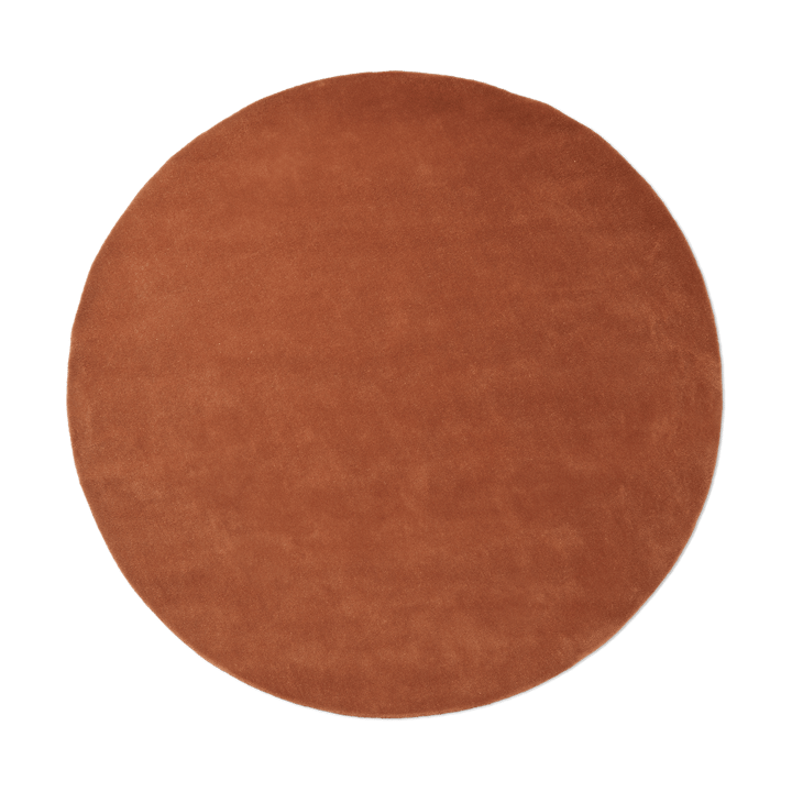 Stille getuft vloerkleed rond - Red brown, Ø240 cm - Ferm Living