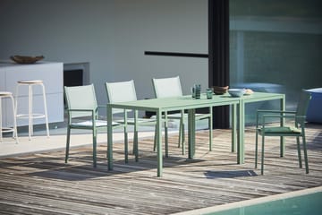 Aria uitschuifbare eettafel 140-200 cm - Sage green - Fiam