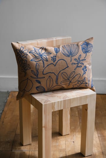 Botanic kussenhoes 38x58 cm - Brown-blue - Fine Little Day