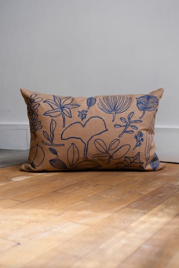 Botanic kussenhoes 38x58 cm - Brown-blue - Fine Little Day