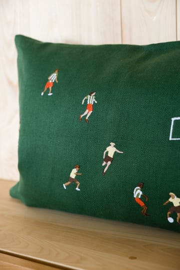 Soccer voetbal kussenhoes 58x38 cm - Green - Fine Little Day