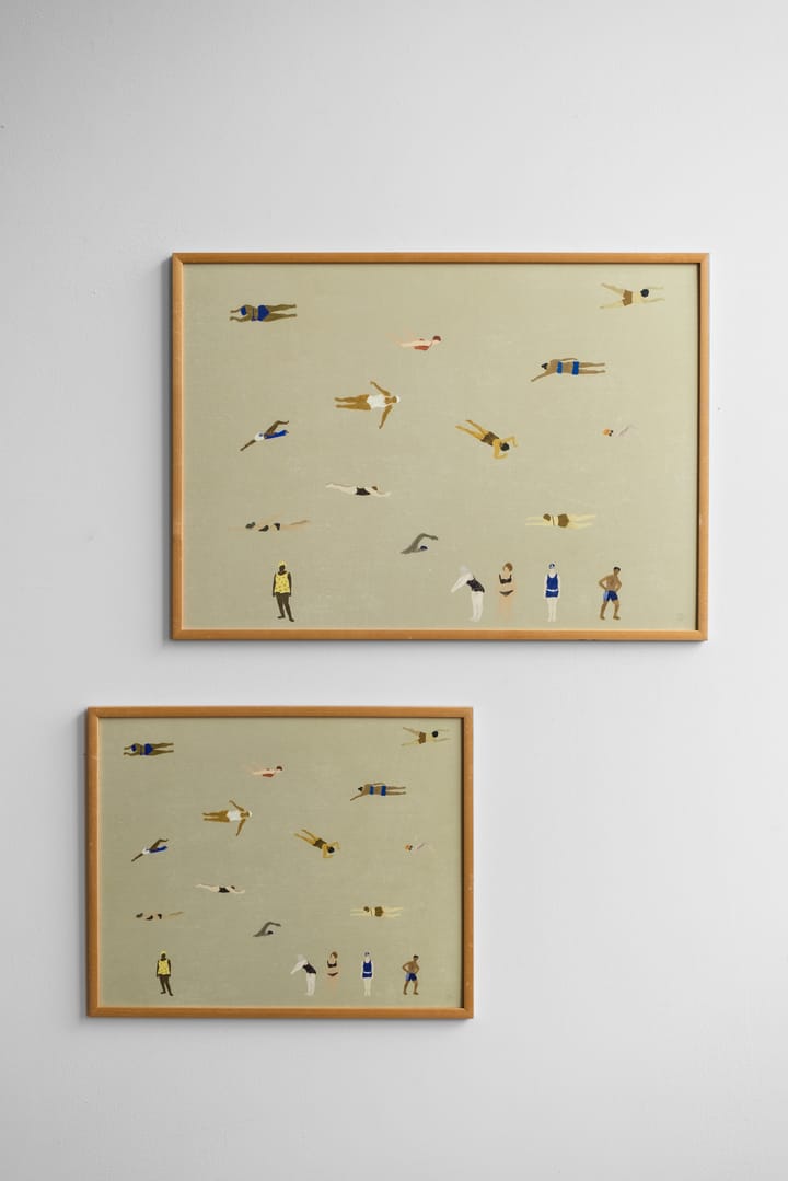 Swimmers poster, Beige, 40x50 cm Fine Little Day