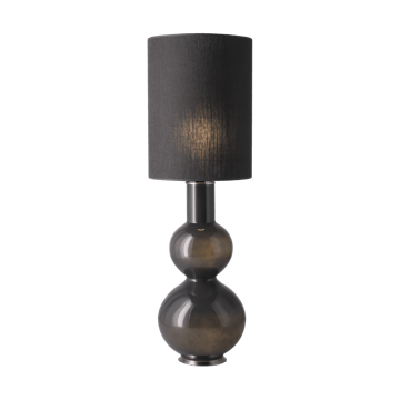 Augusta tafellamp grijze lampvoet - Lino Negro L - Flavia Lamps