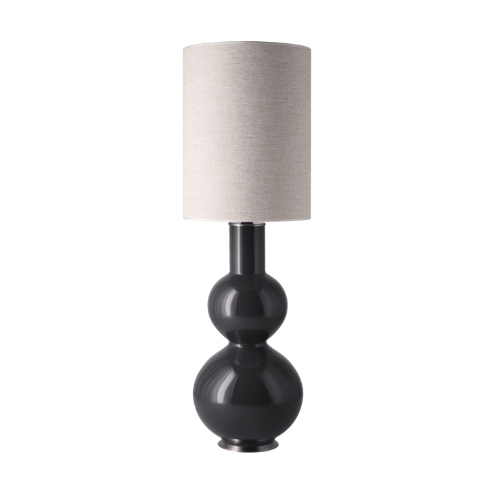 Augusta tafellamp grijze lampvoet - London Beige L - Flavia Lamps