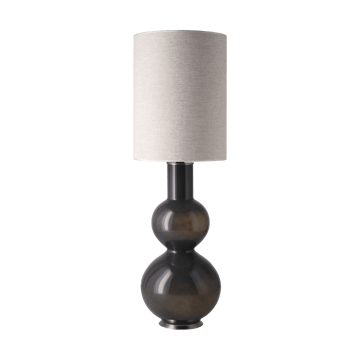 Augusta tafellamp grijze lampvoet - London Beige L - Flavia Lamps