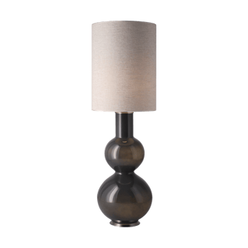 Augusta tafellamp grijze lampvoet - London Beige L - Flavia Lamps