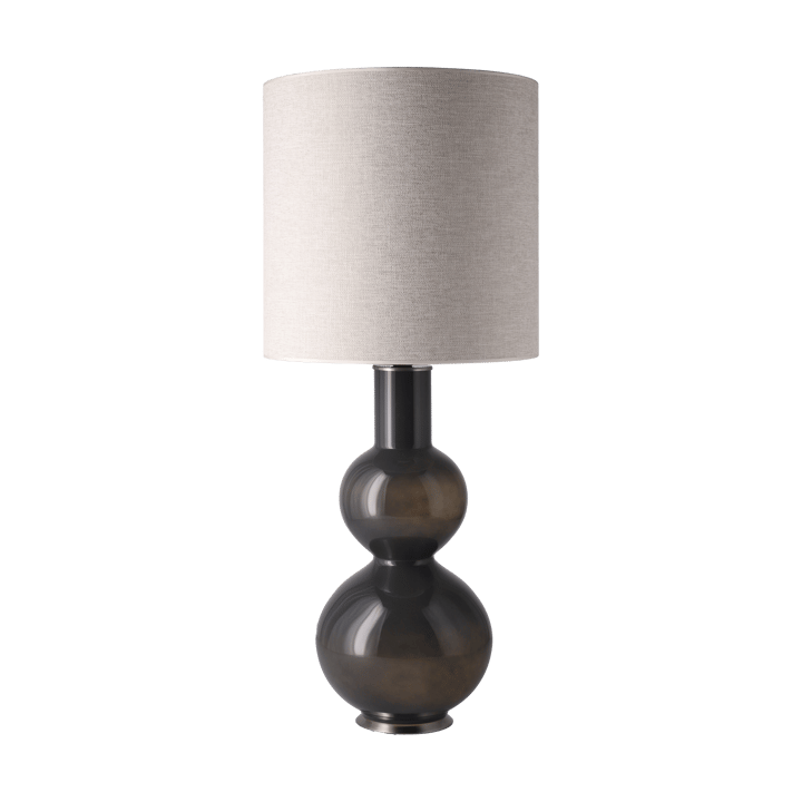 Augusta tafellamp grijze lampvoet - London Beige M - Flavia Lamps