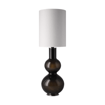 Augusta tafellamp zwarte lampvoet - Babel Beige L - Flavia Lamps