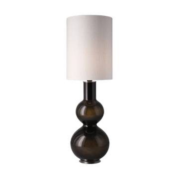 Augusta tafellamp zwarte lampvoet - Babel Beige L - Flavia Lamps