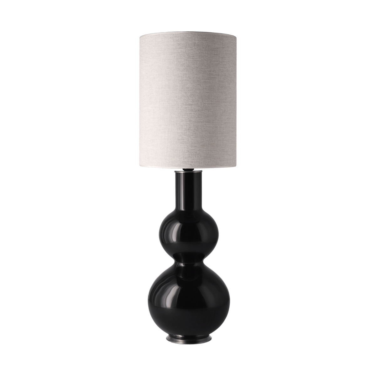 Flavia Lamps Augusta tafellamp zwarte lampvoet London Beige L