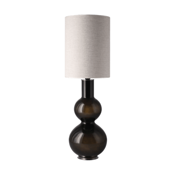 Augusta tafellamp zwarte lampvoet - London Beige L - Flavia Lamps