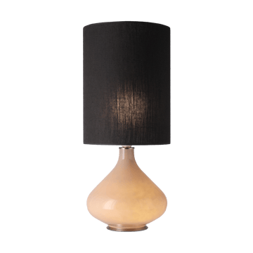 Flavia tafellamp beige lampvoet - Lino Negro L - Flavia Lamps