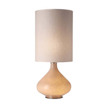 Flavia tafellamp beige lampvoet - Milano Tostado L - Flavia Lamps