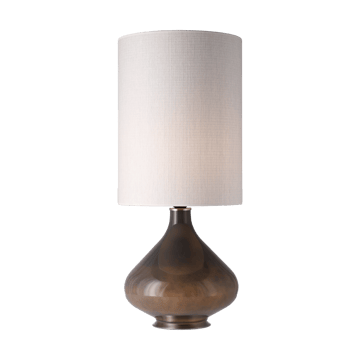 Flavia tafellamp grijze lampvoet - Babel Beige L - Flavia Lamps