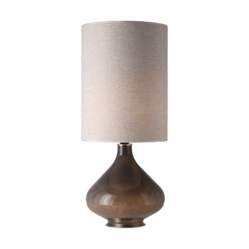 Flavia tafellamp grijze lampvoet - London Beige L - Flavia Lamps