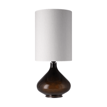 Flavia tafellamp zwarte lampvoet - Babel Beige L - Flavia Lamps