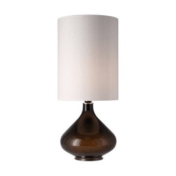 Flavia tafellamp zwarte lampvoet - Babel Beige L - Flavia Lamps