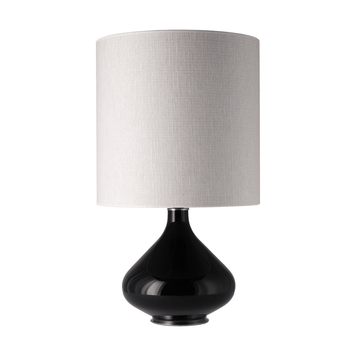 Flavia Lamps Flavia tafellamp zwarte lampvoet Babel Beige M