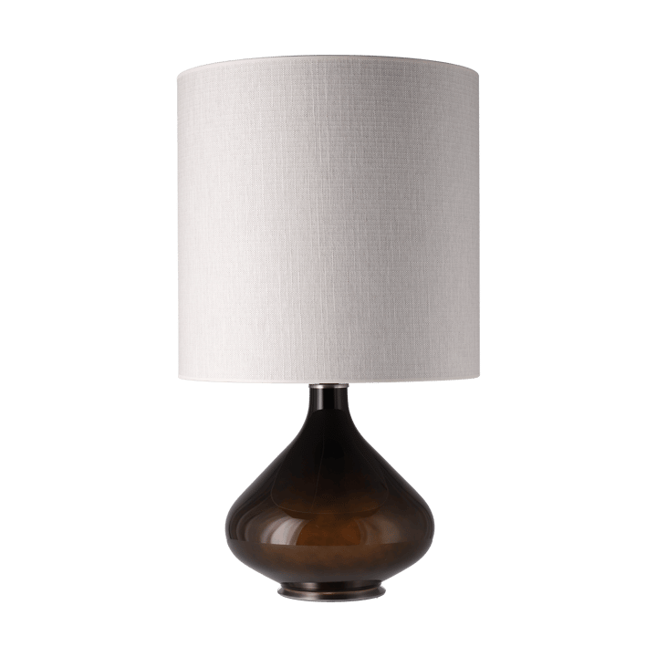 Flavia tafellamp zwarte lampvoet - Babel Beige M - Flavia Lamps