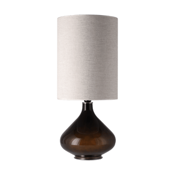 Flavia tafellamp zwarte lampvoet - London Beige L - Flavia Lamps