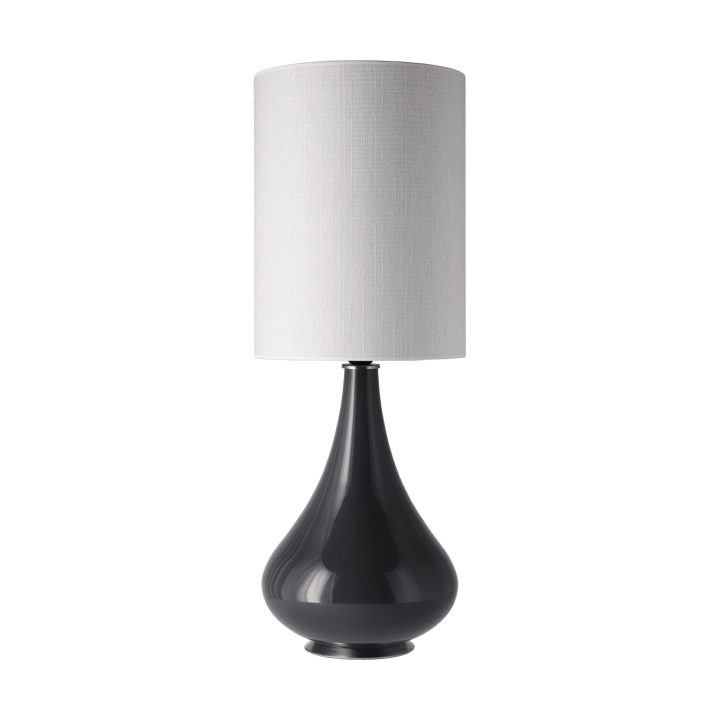 Renata tafellamp grijze lampvoet - Babel Beige L - Flavia Lamps