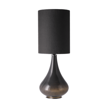 Renata tafellamp grijze lampvoet - Lino Negro L - Flavia Lamps