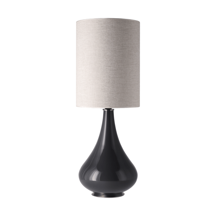 Renata tafellamp grijze lampvoet - London Beige L - Flavia Lamps