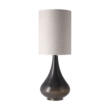 Renata tafellamp grijze lampvoet - London Beige L - Flavia Lamps