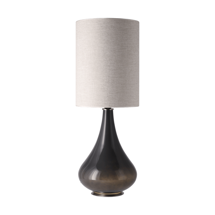 Renata tafellamp grijze lampvoet - London Beige L - Flavia Lamps