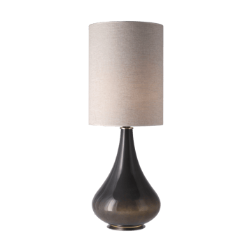 Renata tafellamp grijze lampvoet - London Beige L - Flavia Lamps