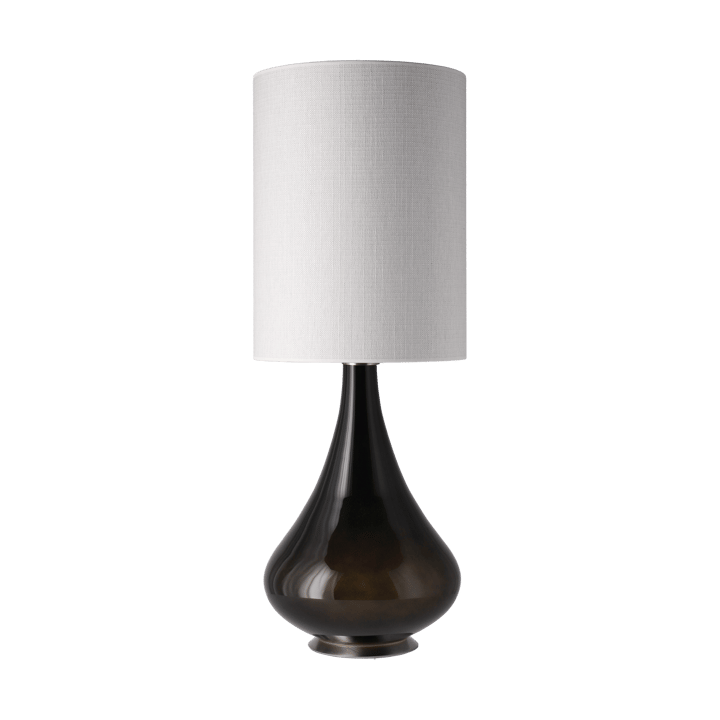 Renata tafellamp zwarte lampvoet, Babel Beige L Flavia Lamps