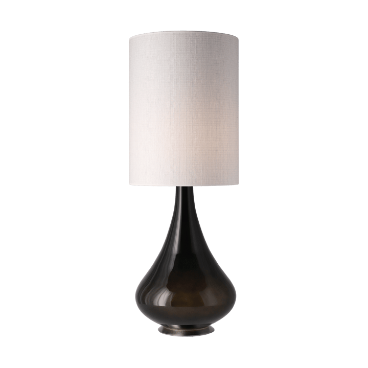 Renata tafellamp zwarte lampvoet, Babel Beige L Flavia Lamps