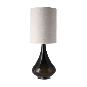 Renata tafellamp zwarte lampvoet - London Beige L - Flavia Lamps