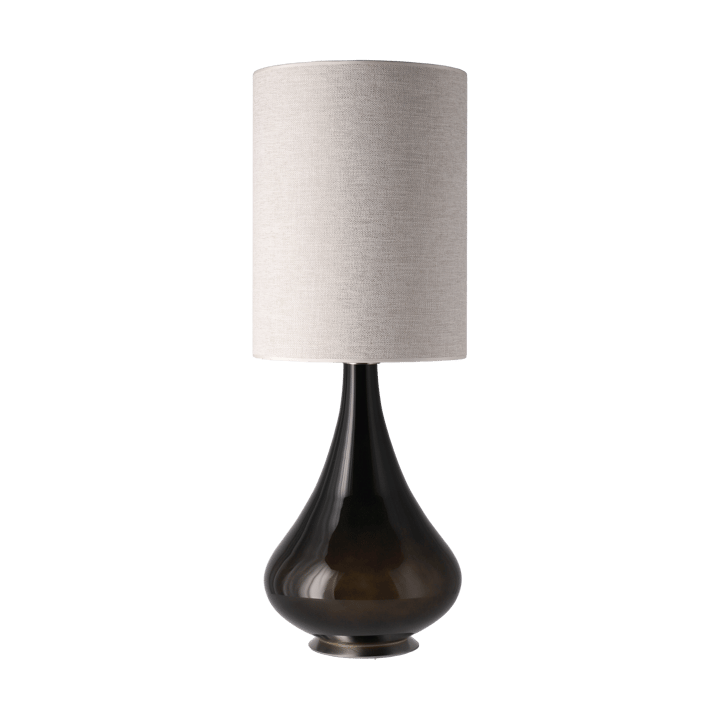 Renata tafellamp zwarte lampvoet - London Beige L - Flavia Lamps