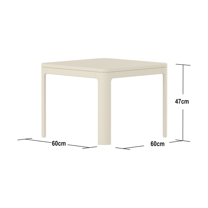 Nova tafel 47x60x60 cm, Cream FLEXA