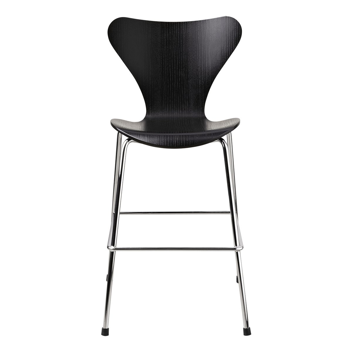 Fritz Hansen 3177 Series 7 Junior kruk chroom Black